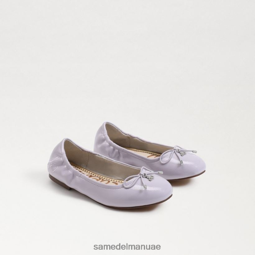 أرجواني ناعم أحذية Sam Edelman أطفال شقة باليه فيليسيا 246L6T1000