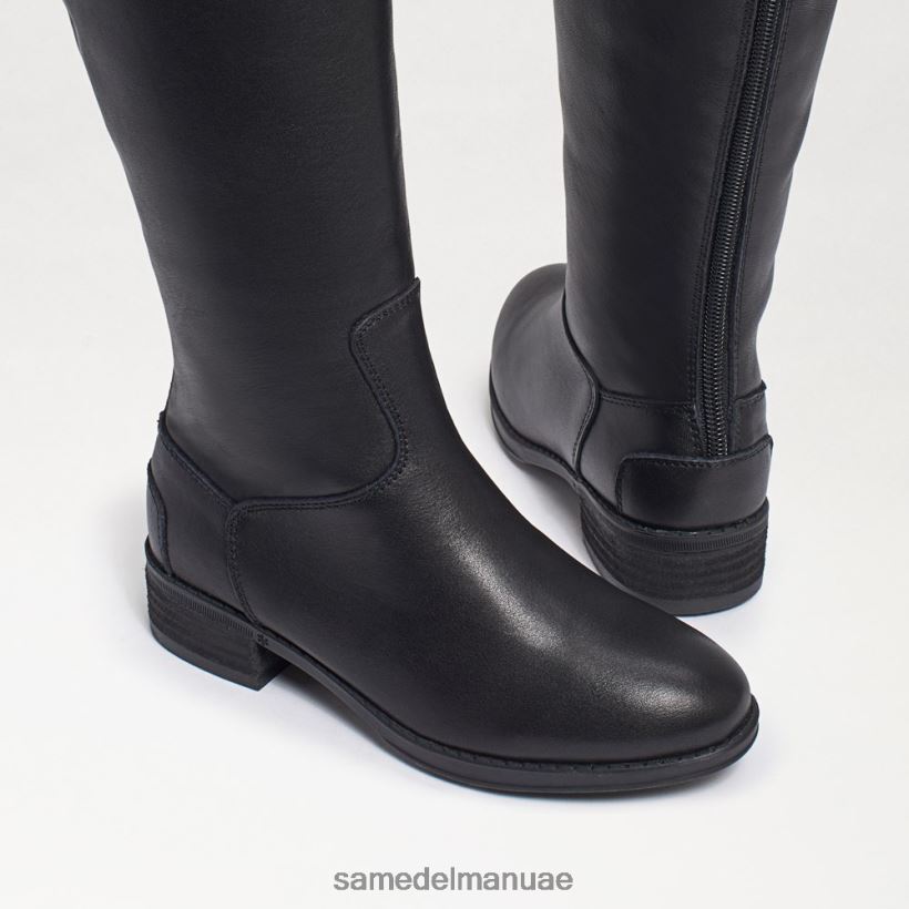 جلد أسود أحذية Sam Edelman أطفال حذاء ركوب بنس 246L6T1007