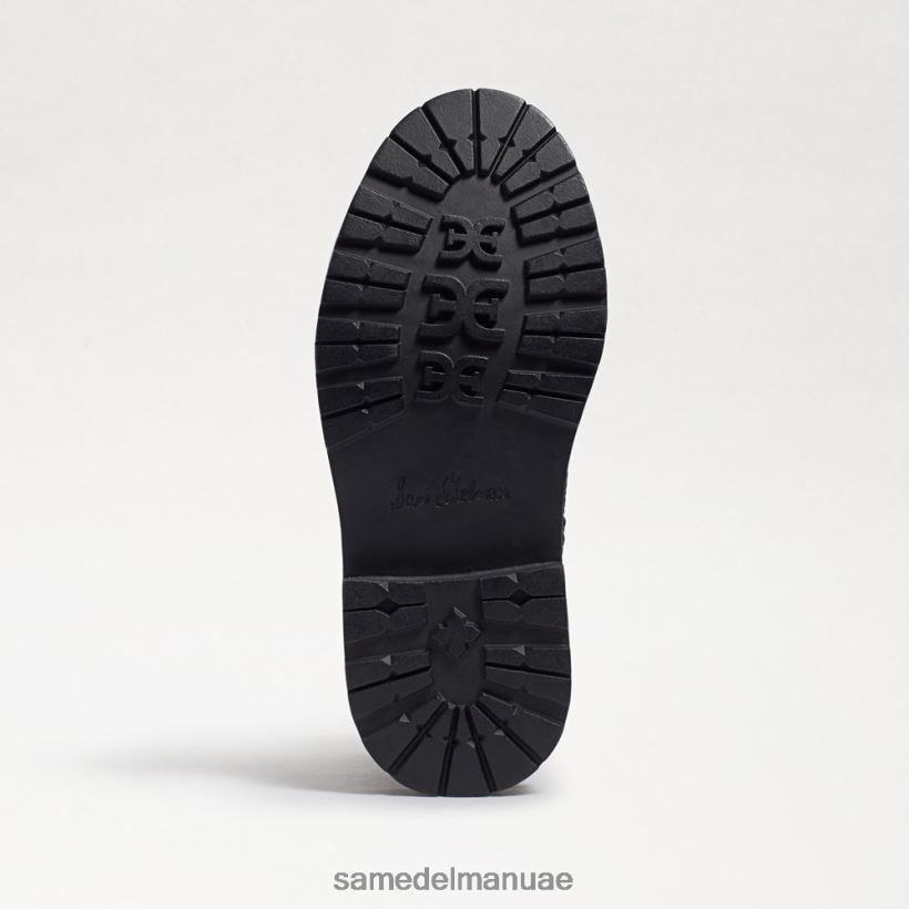 جلد أسود أحذية Sam Edelman أطفال التمهيد القتالي ليديل 246L6T1010