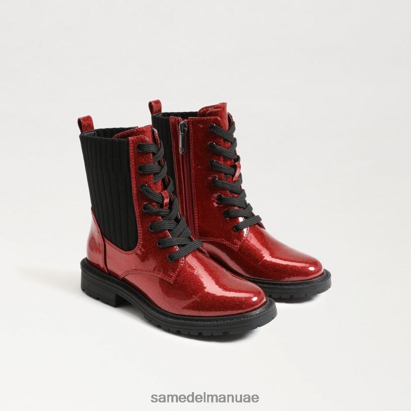 روبي الأحمر أحذية Sam Edelman أطفال التمهيد القتالي ليديل 246L6T1012