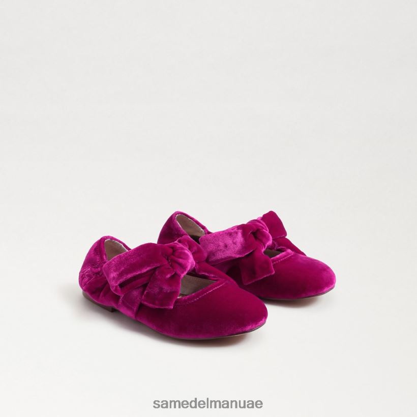 مخمل التوت أحذية Sam Edelman أطفال شقة باليه فيليسيتي 246L6T1022