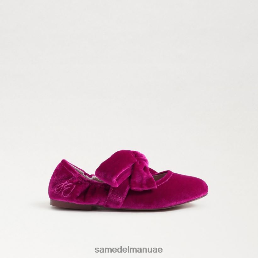 مخمل التوت أحذية Sam Edelman أطفال شقة باليه فيليسيتي 246L6T1022