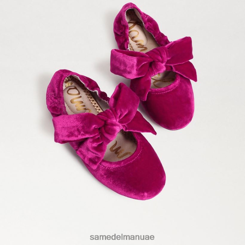 مخمل التوت أحذية Sam Edelman أطفال شقة باليه فيليسيتي 246L6T1022