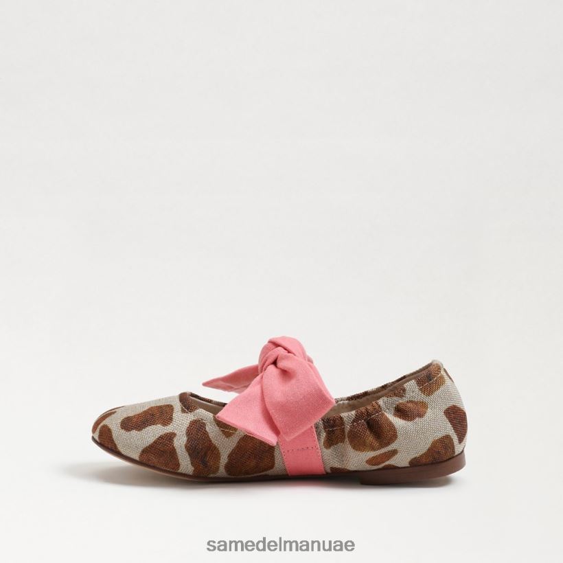 العاج / تان الزرافة أحذية Sam Edelman أطفال شقة باليه فيليسيتي 246L6T1023
