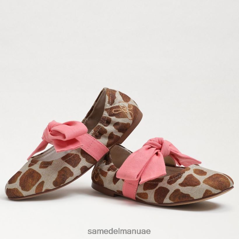 العاج / تان الزرافة أحذية Sam Edelman أطفال شقة باليه فيليسيتي 246L6T1023