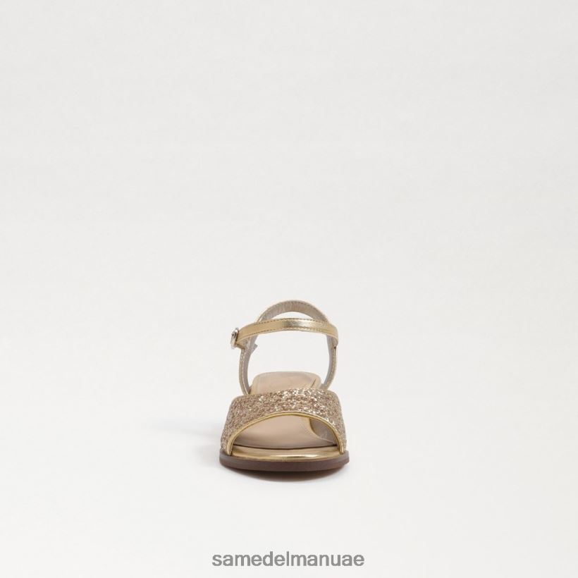 العنبر الذهب أحذية Sam Edelman أطفال صندل بكعب كتلة اللبلاب 246L6T1036