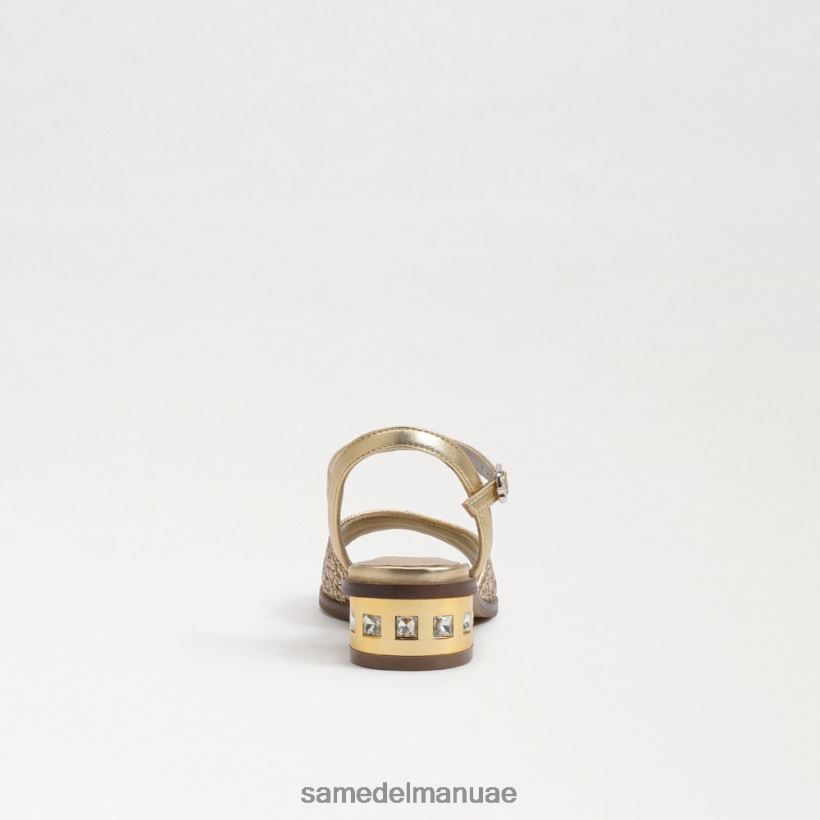 العنبر الذهب أحذية Sam Edelman أطفال صندل بكعب كتلة اللبلاب 246L6T1036
