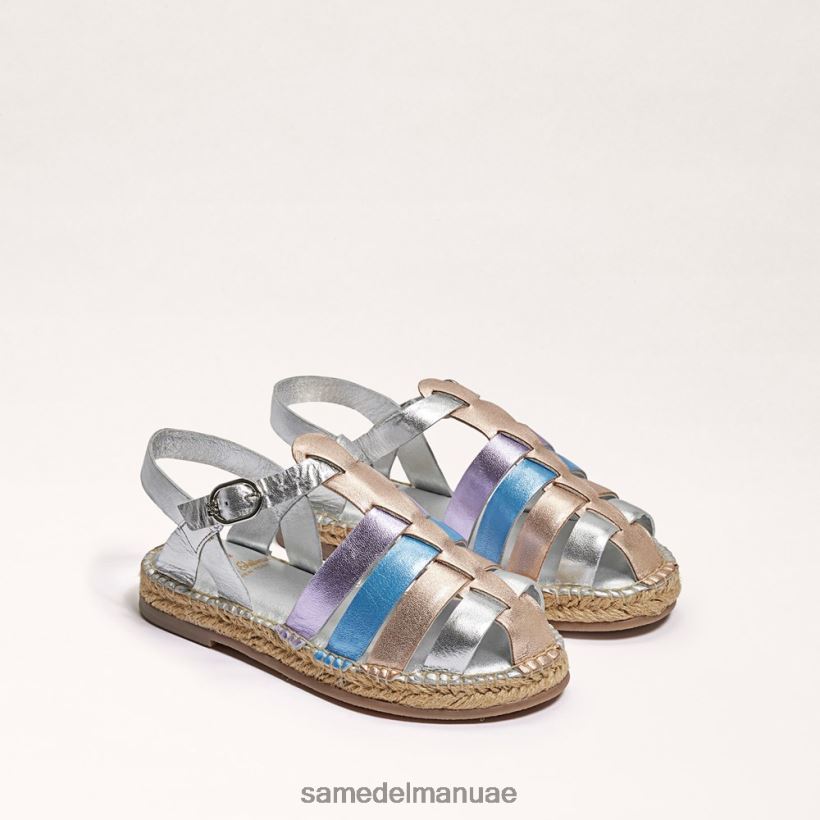 فضي ناعم/ذهبي وردي أحذية Sam Edelman أطفال صندل كورا 246L6T1040