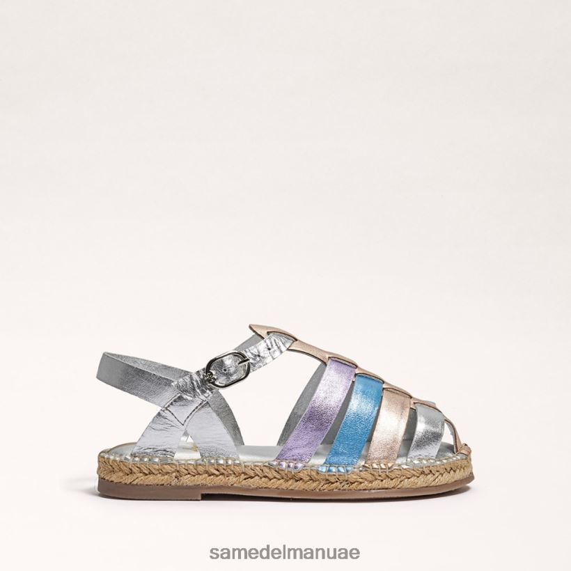 فضي ناعم/ذهبي وردي أحذية Sam Edelman أطفال صندل كورا 246L6T1040