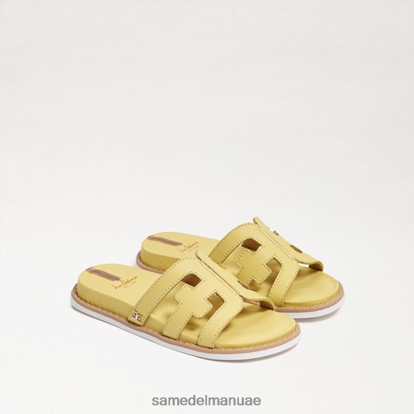 جلد أصفر زبدة أحذية Sam Edelman أطفال صندل فاليري 246L6T1048