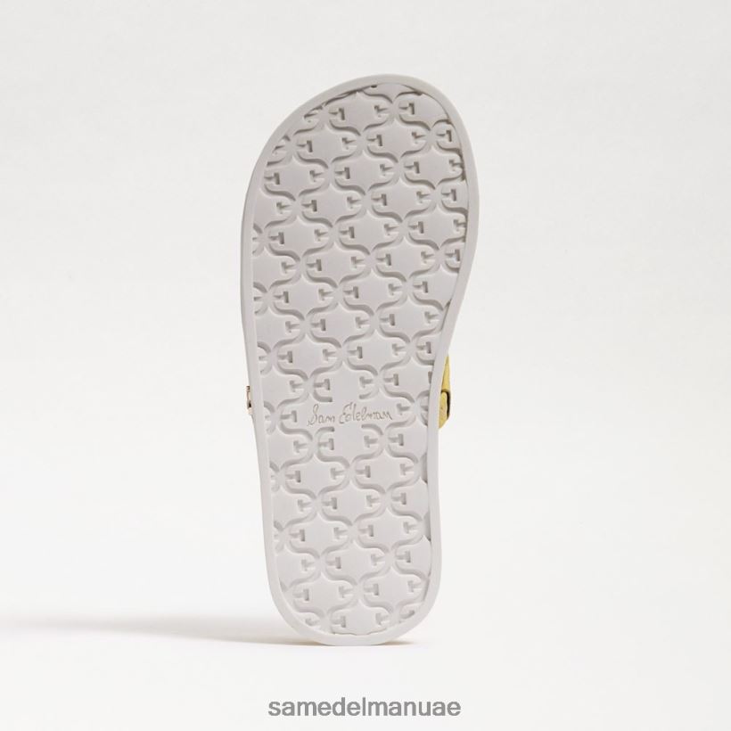 جلد أصفر زبدة أحذية Sam Edelman أطفال صندل فاليري 246L6T1048