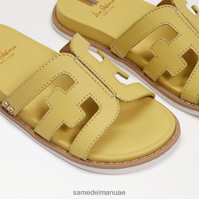 جلد أصفر زبدة أحذية Sam Edelman أطفال صندل فاليري 246L6T1048
