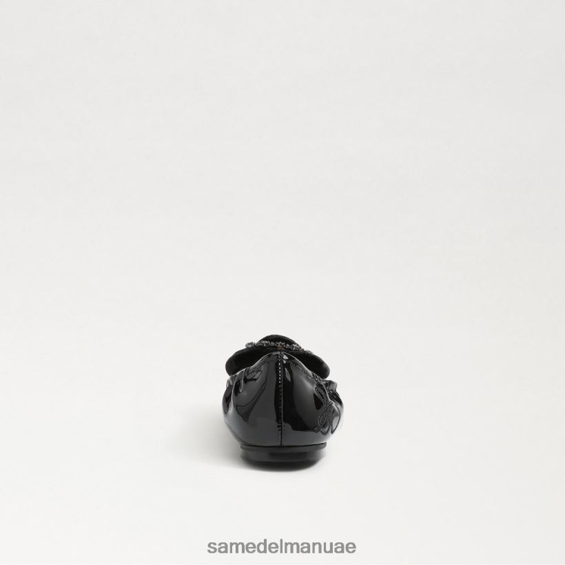 المخمل الأسود أحذية Sam Edelman أطفال فرح باليه مسطحة 246L6T1055