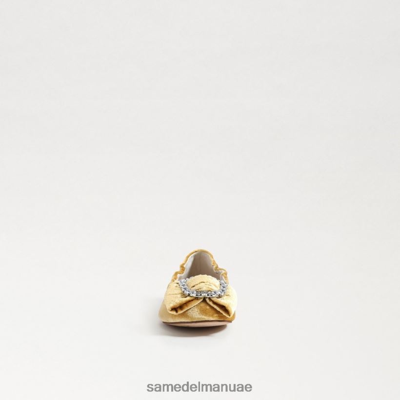 مخمل زعفران أحذية Sam Edelman أطفال فرح باليه مسطحة 246L6T1056
