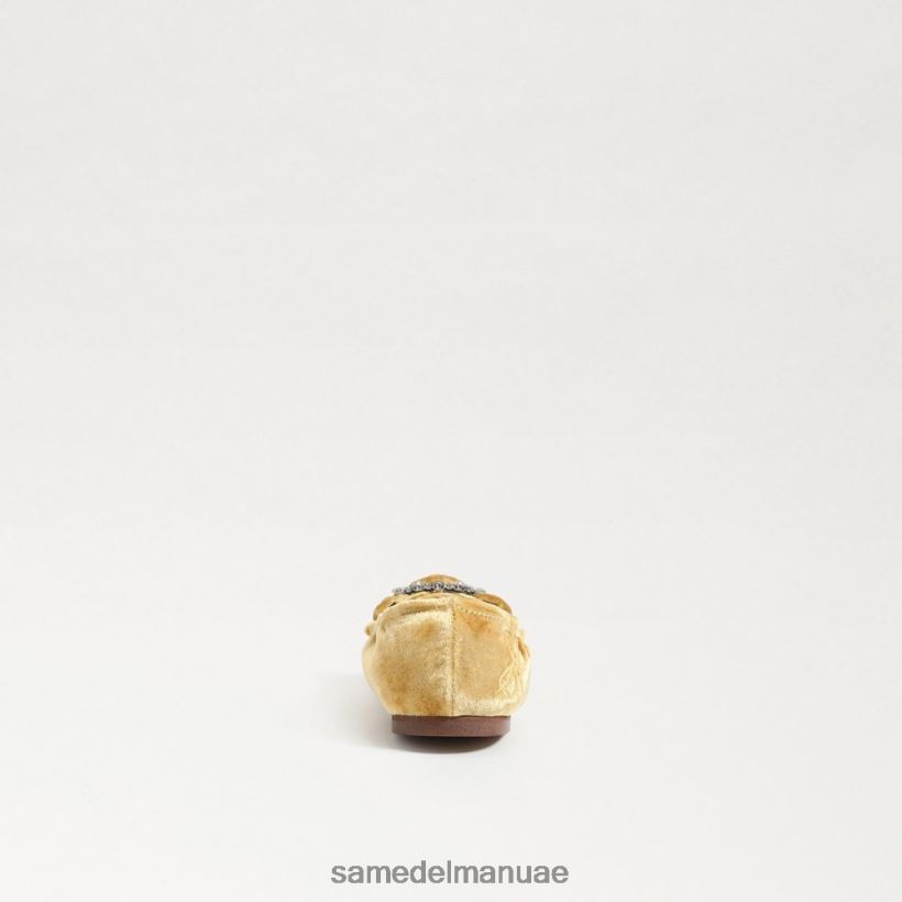 مخمل زعفران أحذية Sam Edelman أطفال فرح باليه مسطحة 246L6T1056