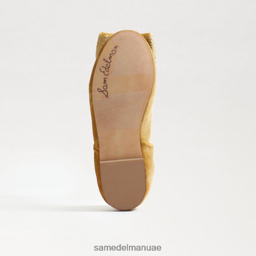 مخمل زعفران أحذية Sam Edelman أطفال فرح باليه مسطحة 246L6T1056