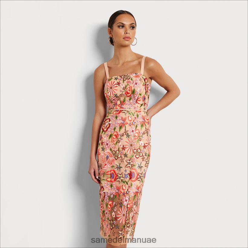 متعددة عارية ثياب Sam Edelman نحيف فستان تطريز الأزهار 246L6T1065