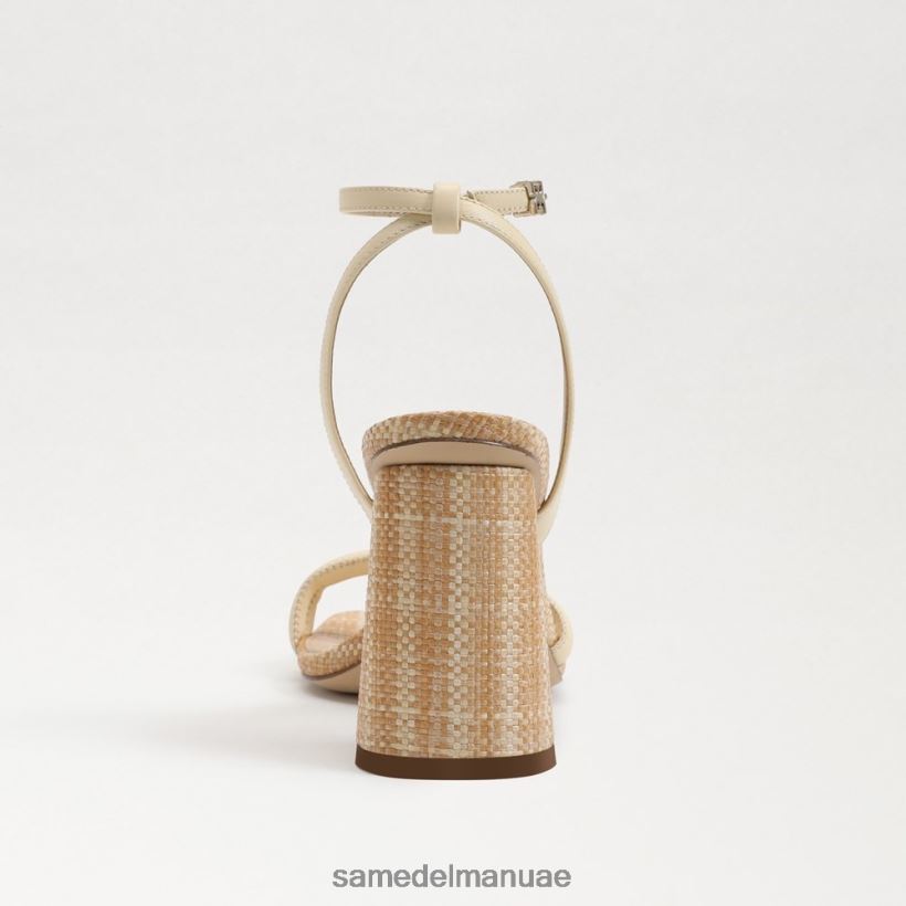 القمح المبيض أحذية Sam Edelman نحيف صندل بكعب عريض من كيا 246L6T108