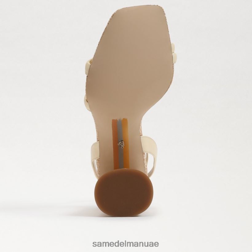 القمح المبيض أحذية Sam Edelman نحيف صندل بكعب عريض من كيا 246L6T108