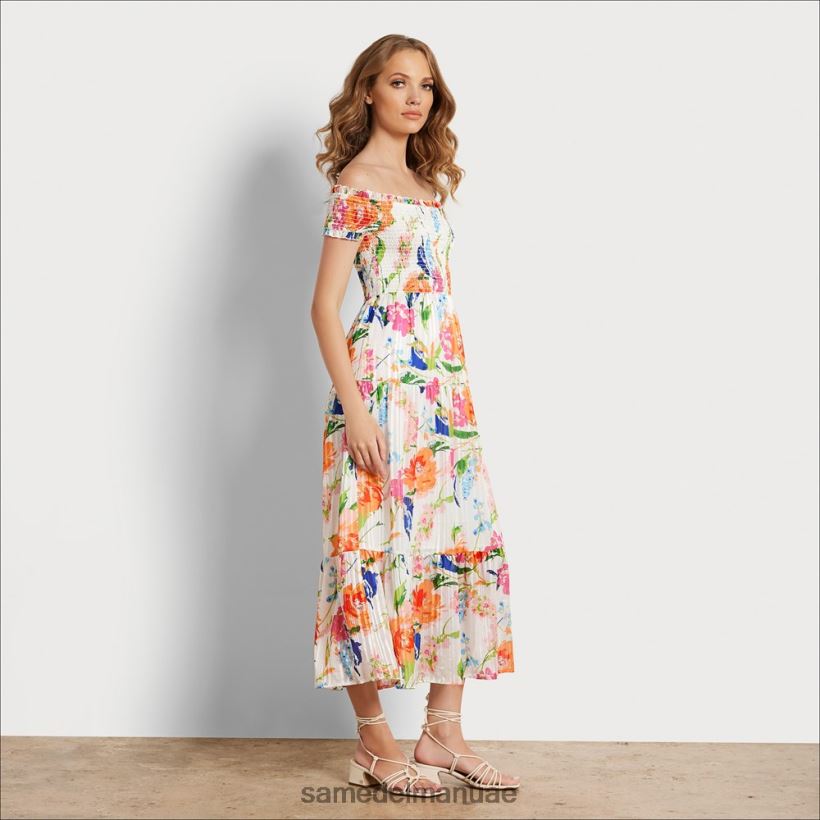 أبيض متعدد ثياب Sam Edelman نحيف فستان ماكسي بدون أكتاف 246L6T1111