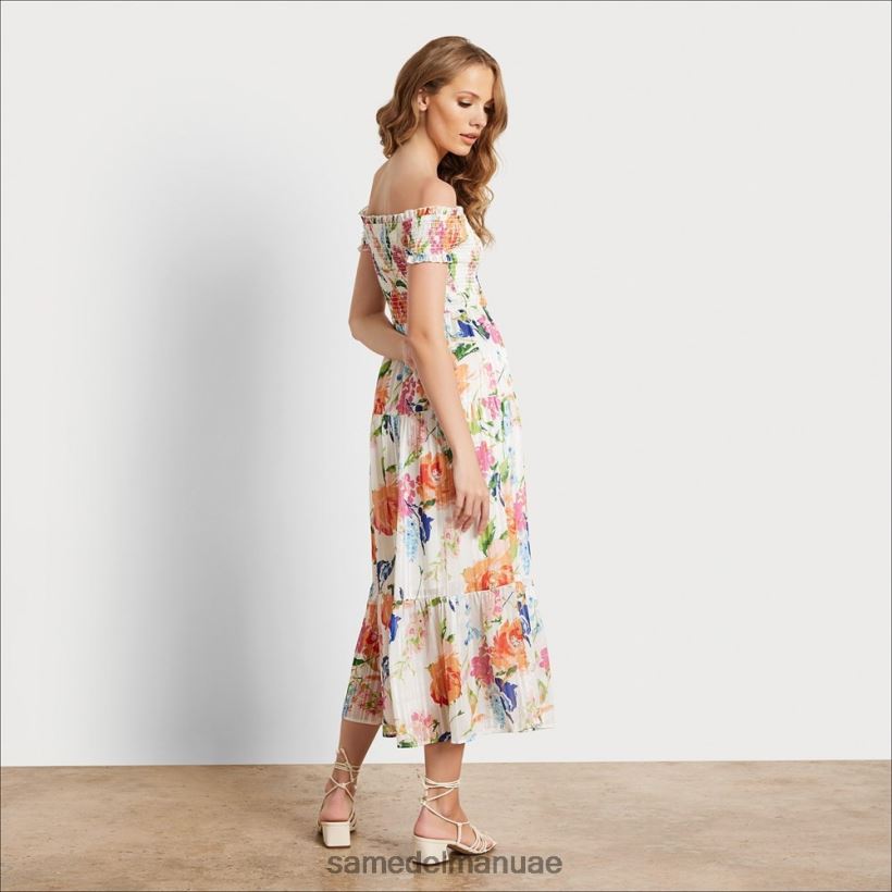 أبيض متعدد ثياب Sam Edelman نحيف فستان ماكسي بدون أكتاف 246L6T1111