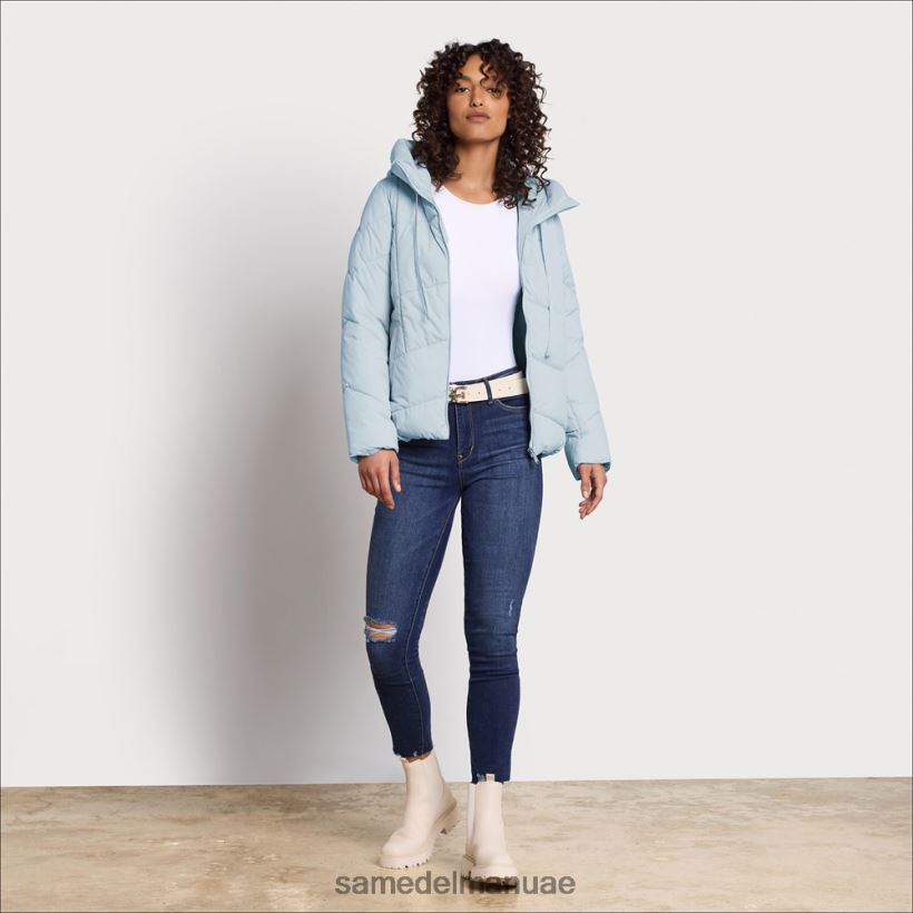 أزرق فاتح ثياب Sam Edelman نحيف وسادة منتفخة طوق 246L6T1120