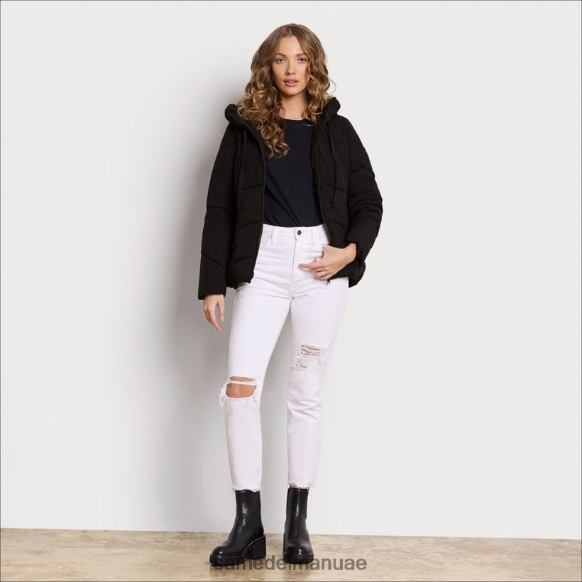 أسود ثياب Sam Edelman نحيف وسادة منتفخة طوق 246L6T1123