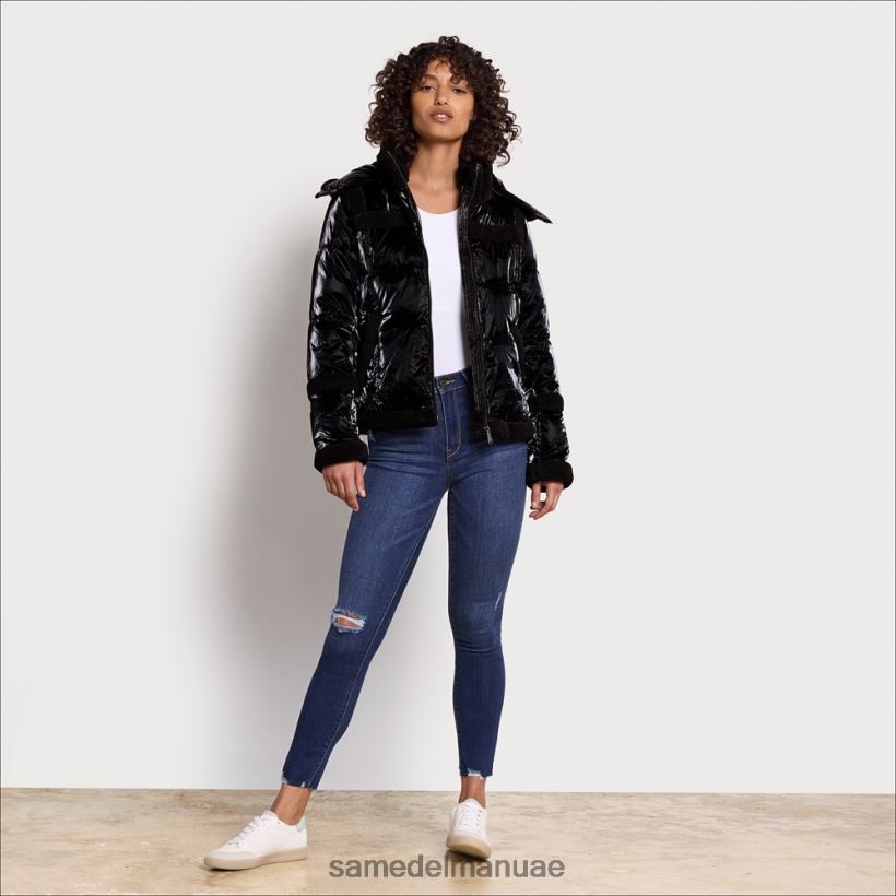 أسود ثياب Sam Edelman نحيف منتفخ قصير مقنع 246L6T1134