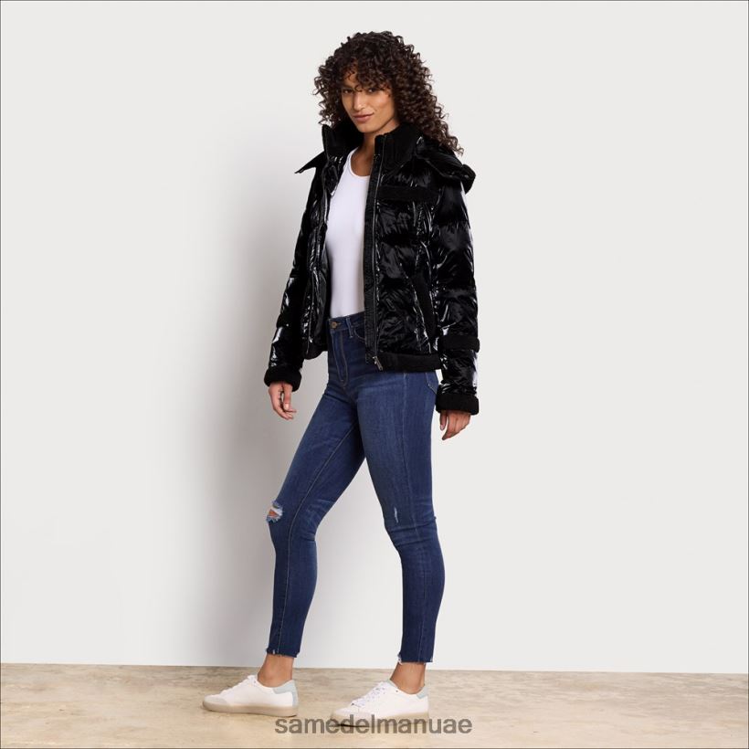أسود ثياب Sam Edelman نحيف منتفخ قصير مقنع 246L6T1134