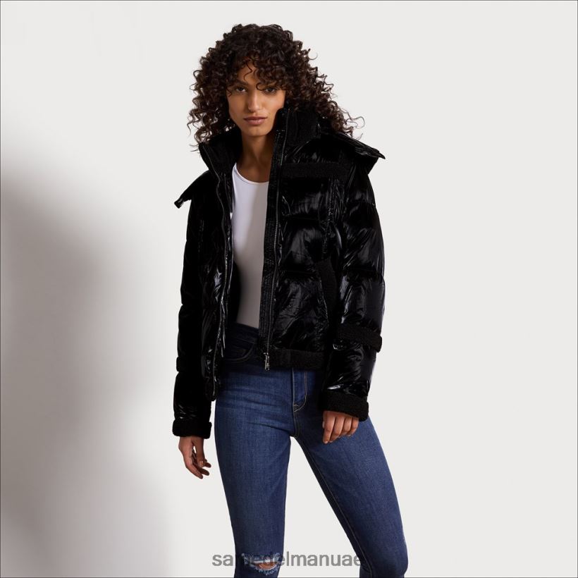 أسود ثياب Sam Edelman نحيف منتفخ قصير مقنع 246L6T1134