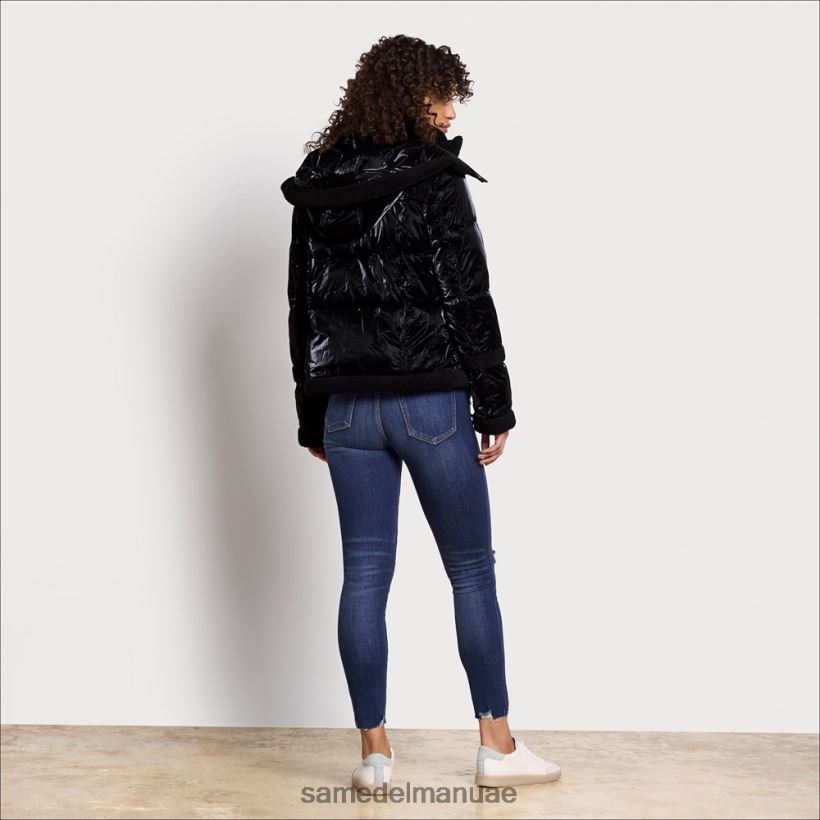 أسود ثياب Sam Edelman نحيف منتفخ قصير مقنع 246L6T1134