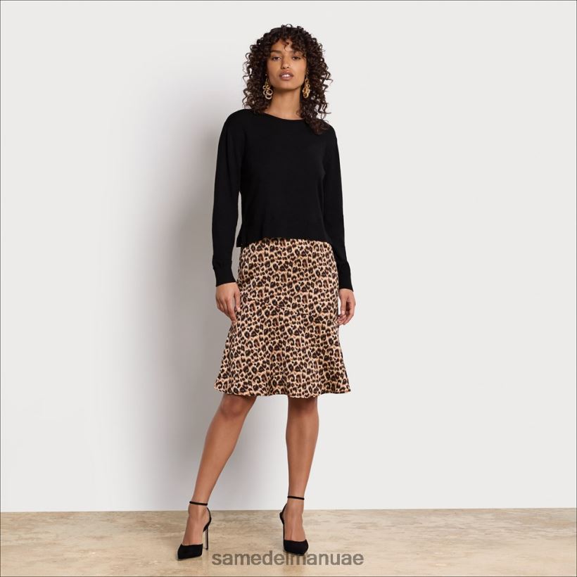 فهد ثياب Sam Edelman نحيف فستان كامي ميدي بأكمام طويلة 246L6T1138