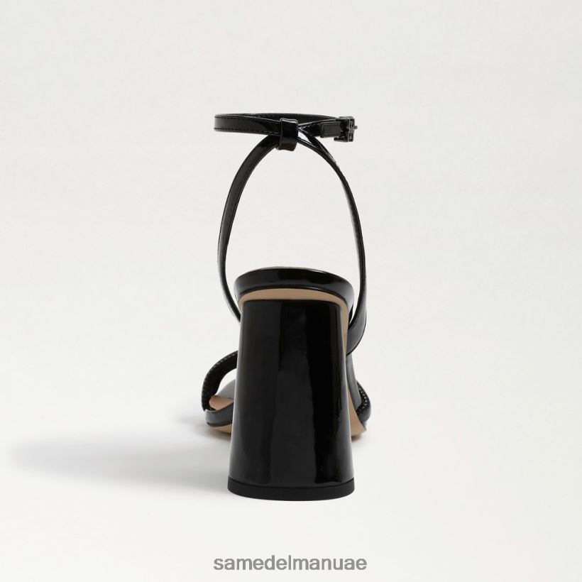 أسود براءة اختراع أحذية Sam Edelman نحيف صندل بكعب عريض من كيا 246L6T114