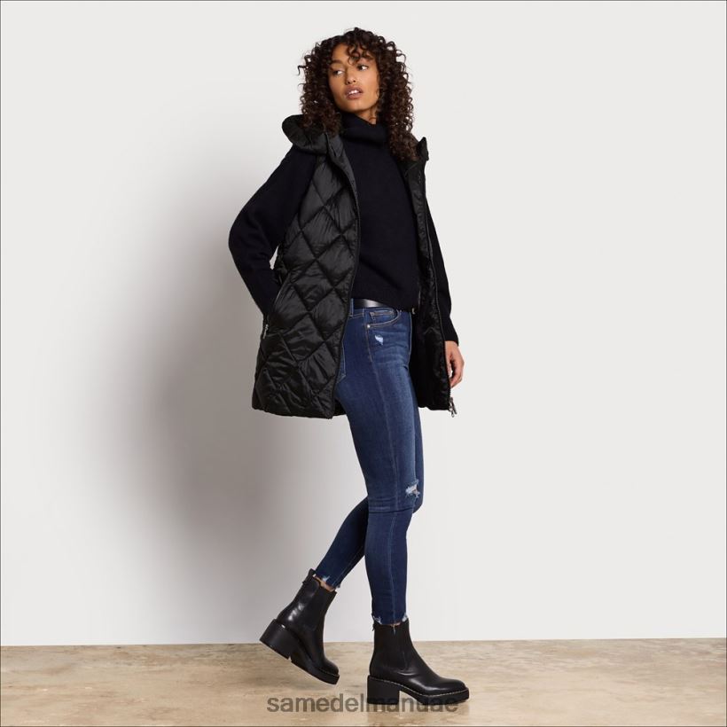 أسود ثياب Sam Edelman نحيف سترة منتفخة 246L6T1156