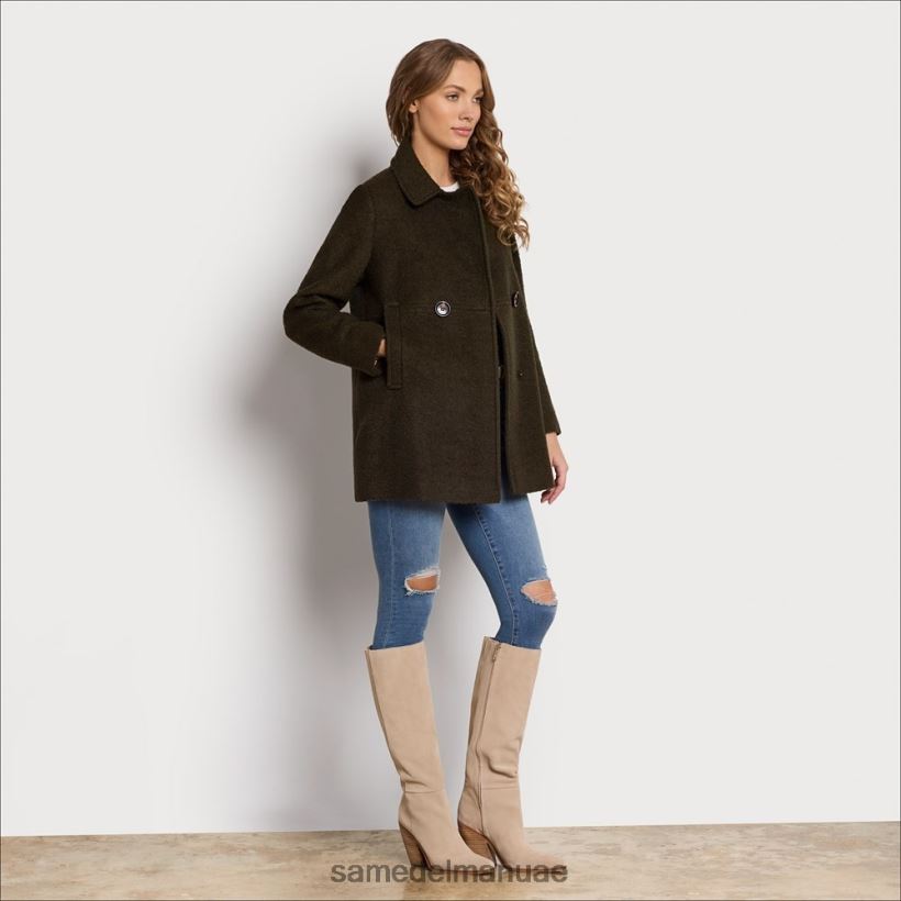 الأخضر العسكري ثياب Sam Edelman نحيف سترة من الصوف 246L6T1157