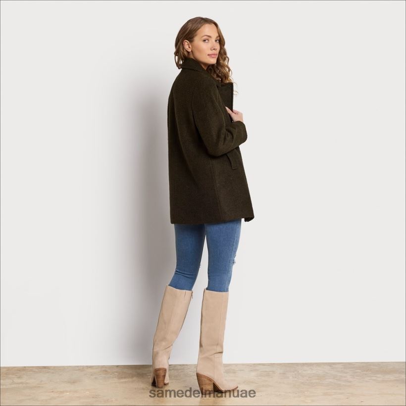 الأخضر العسكري ثياب Sam Edelman نحيف سترة من الصوف 246L6T1157