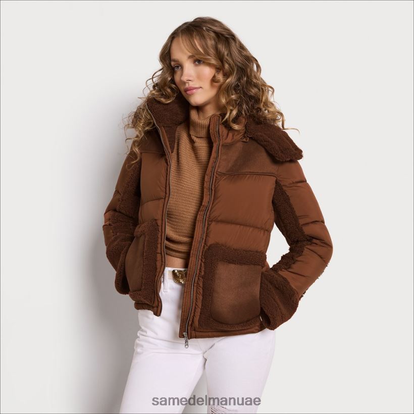 خشب القيقب ثياب Sam Edelman نحيف منتفخ قصير مقنع 246L6T1160