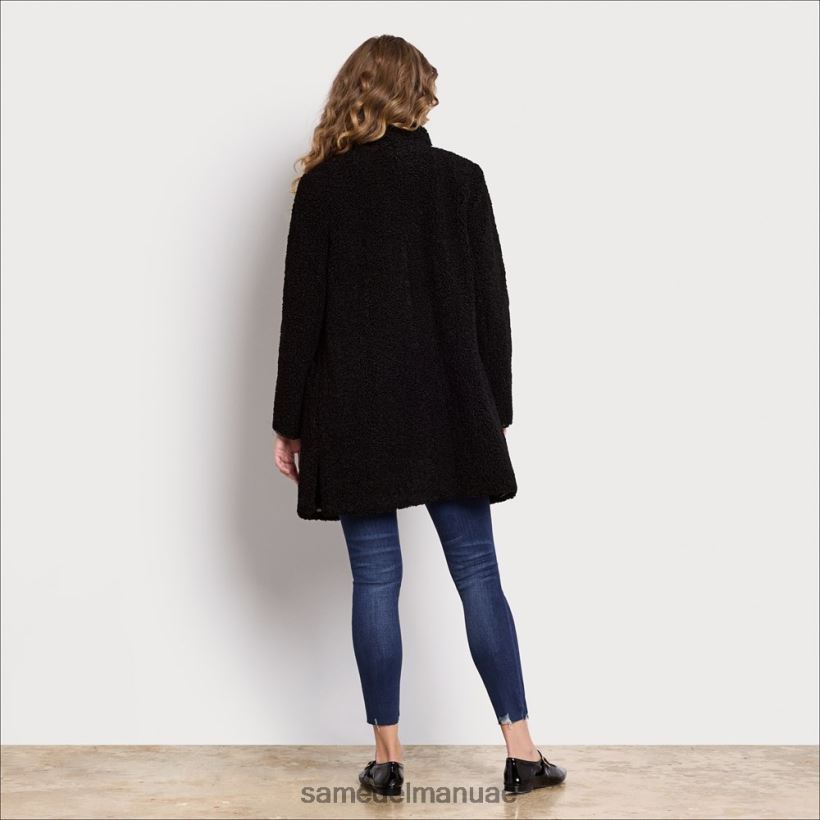 أسود ثياب Sam Edelman نحيف معطف تيدي 246L6T1162