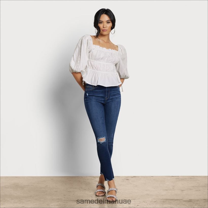أبيض ثياب Sam Edelman نحيف قمة مرج طويلة الأكمام 246L6T1173