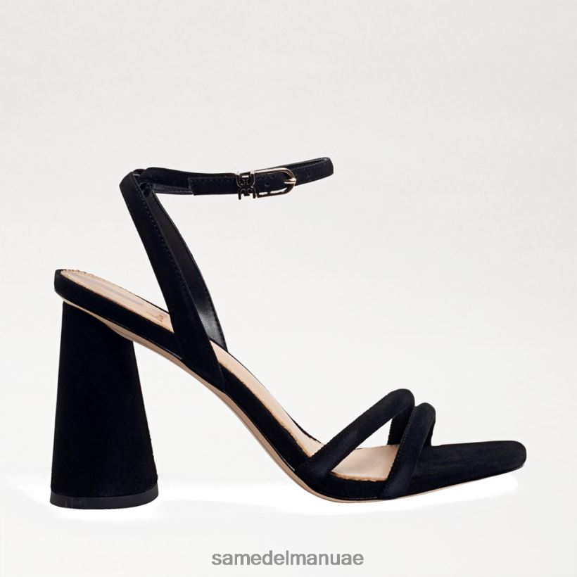 أسود أحذية Sam Edelman نحيف صندل بكعب عريض من كيا 246L6T117