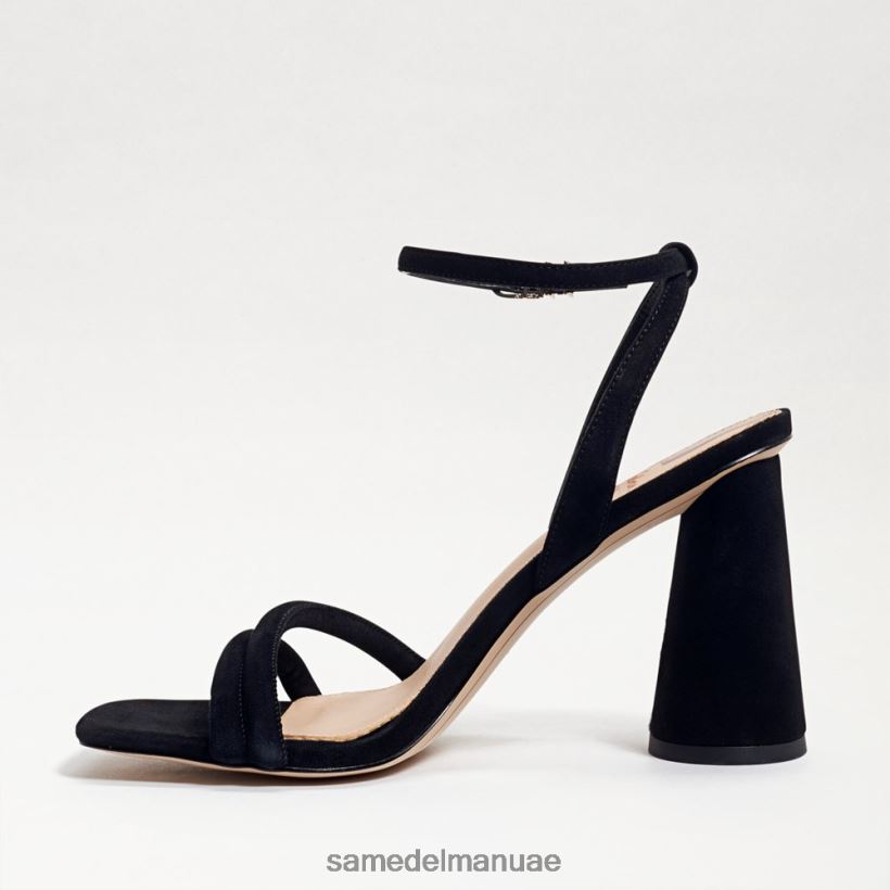 أسود أحذية Sam Edelman نحيف صندل بكعب عريض من كيا 246L6T117