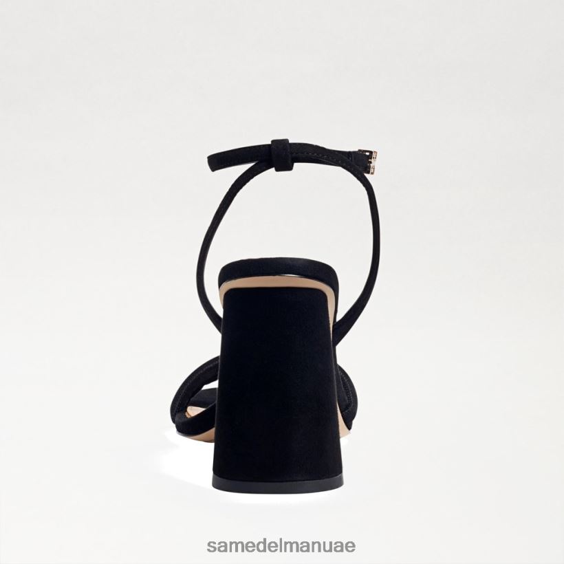 أسود أحذية Sam Edelman نحيف صندل بكعب عريض من كيا 246L6T117