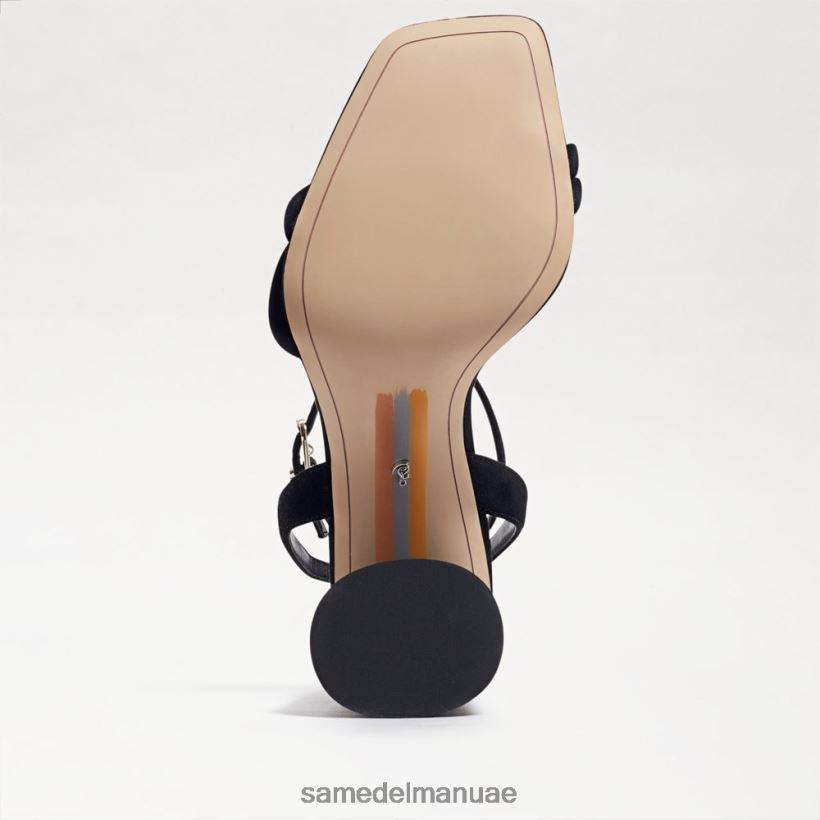 أسود أحذية Sam Edelman نحيف صندل بكعب عريض من كيا 246L6T117