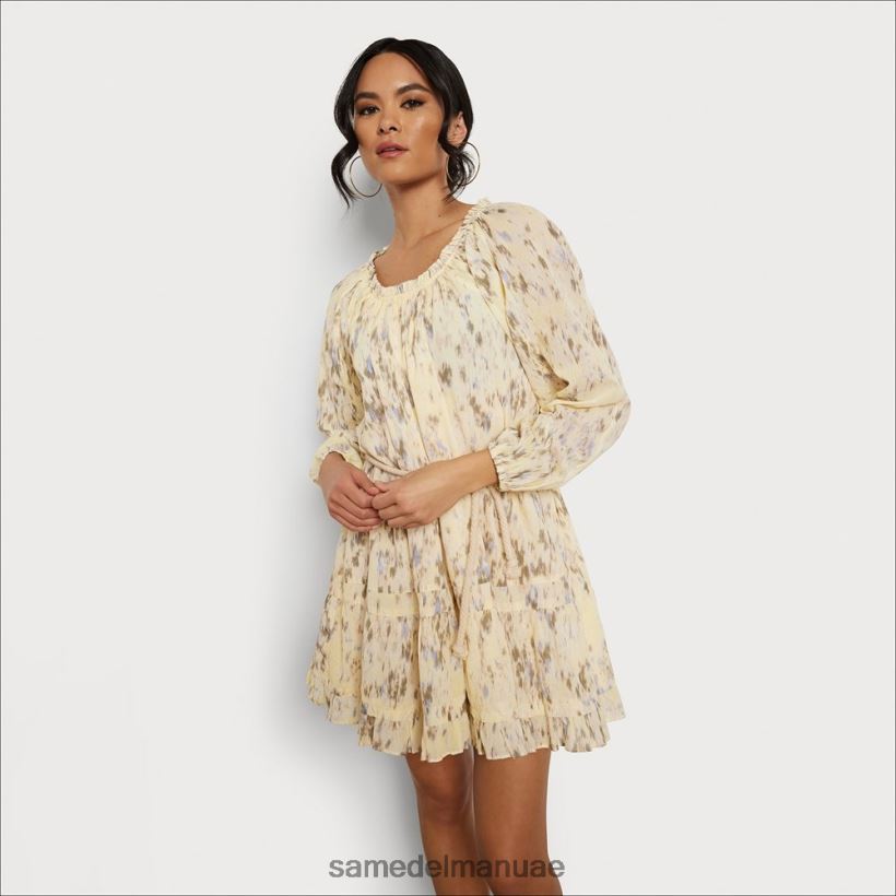 الأزهار الصفراء ثياب Sam Edelman نحيف فستان ريني الصغير 246L6T1181