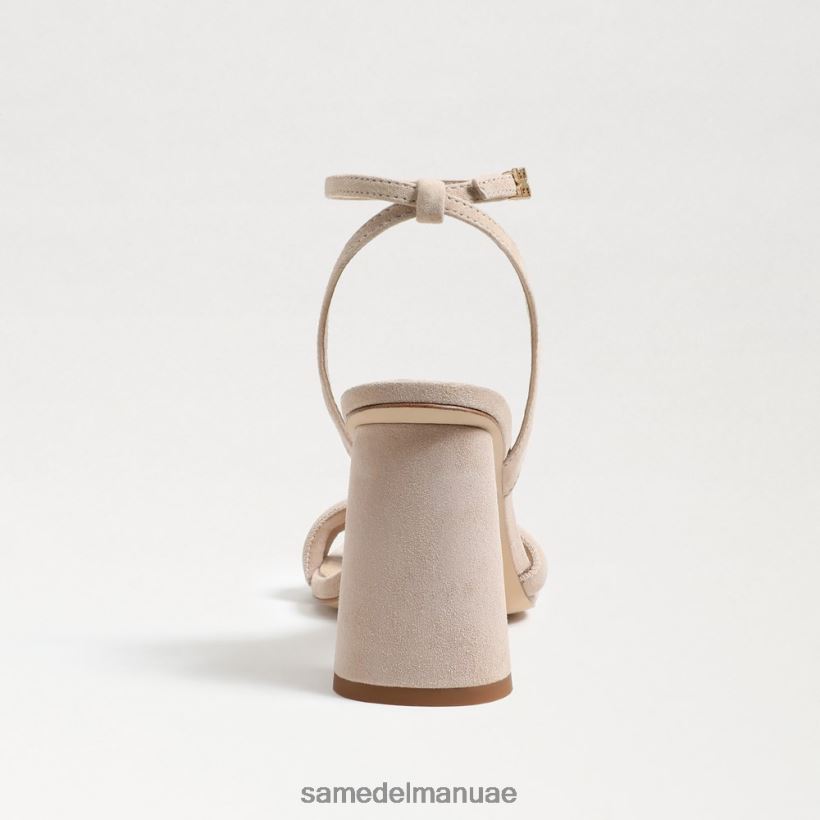 جلد الغزال كابتشينو أحذية Sam Edelman نحيف صندل بكعب عريض من كيا 246L6T118