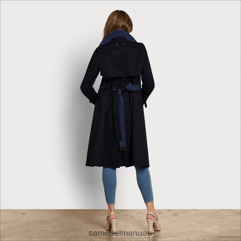 القوات البحرية ثياب Sam Edelman نحيف معطفا بحزام 246L6T1191