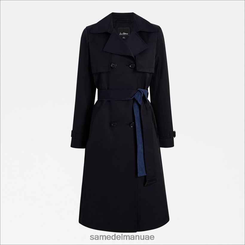 القوات البحرية ثياب Sam Edelman نحيف معطفا بحزام 246L6T1191