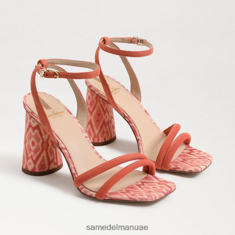 الطين الوردي أحذية Sam Edelman نحيف صندل بكعب عريض من كيا 246L6T120