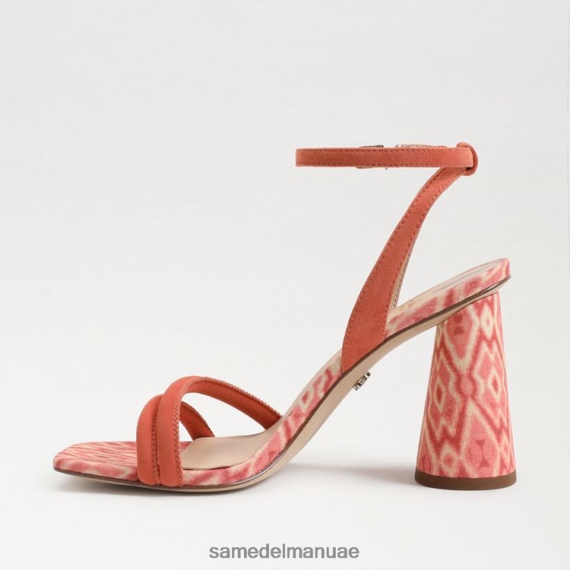 الطين الوردي أحذية Sam Edelman نحيف صندل بكعب عريض من كيا 246L6T120