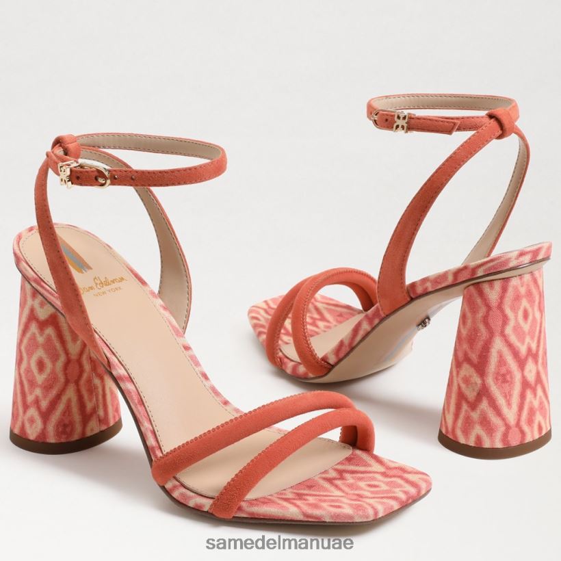الطين الوردي أحذية Sam Edelman نحيف صندل بكعب عريض من كيا 246L6T120